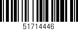 Código de barras (EAN, GTIN, SKU, ISBN): '51714446'
