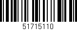 Código de barras (EAN, GTIN, SKU, ISBN): '51715110'