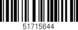 Código de barras (EAN, GTIN, SKU, ISBN): '51715644'