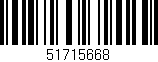 Código de barras (EAN, GTIN, SKU, ISBN): '51715668'