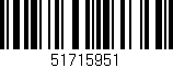 Código de barras (EAN, GTIN, SKU, ISBN): '51715951'