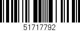 Código de barras (EAN, GTIN, SKU, ISBN): '51717792'
