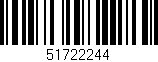Código de barras (EAN, GTIN, SKU, ISBN): '51722244'