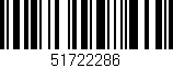 Código de barras (EAN, GTIN, SKU, ISBN): '51722286'