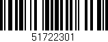 Código de barras (EAN, GTIN, SKU, ISBN): '51722301'