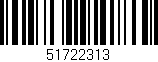 Código de barras (EAN, GTIN, SKU, ISBN): '51722313'