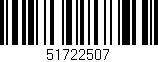 Código de barras (EAN, GTIN, SKU, ISBN): '51722507'