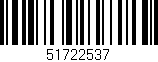 Código de barras (EAN, GTIN, SKU, ISBN): '51722537'