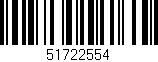 Código de barras (EAN, GTIN, SKU, ISBN): '51722554'