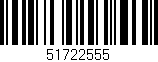 Código de barras (EAN, GTIN, SKU, ISBN): '51722555'