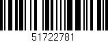 Código de barras (EAN, GTIN, SKU, ISBN): '51722781'