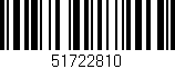 Código de barras (EAN, GTIN, SKU, ISBN): '51722810'