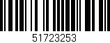 Código de barras (EAN, GTIN, SKU, ISBN): '51723253'