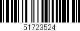Código de barras (EAN, GTIN, SKU, ISBN): '51723524'