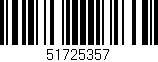 Código de barras (EAN, GTIN, SKU, ISBN): '51725357'