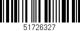 Código de barras (EAN, GTIN, SKU, ISBN): '51726327'