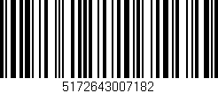 Código de barras (EAN, GTIN, SKU, ISBN): '5172643007182'