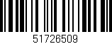 Código de barras (EAN, GTIN, SKU, ISBN): '51726509'
