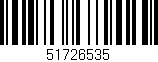 Código de barras (EAN, GTIN, SKU, ISBN): '51726535'