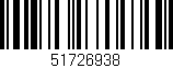 Código de barras (EAN, GTIN, SKU, ISBN): '51726938'