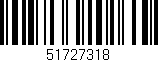 Código de barras (EAN, GTIN, SKU, ISBN): '51727318'