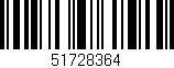 Código de barras (EAN, GTIN, SKU, ISBN): '51728364'