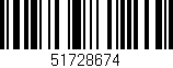 Código de barras (EAN, GTIN, SKU, ISBN): '51728674'