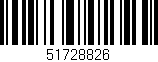 Código de barras (EAN, GTIN, SKU, ISBN): '51728826'
