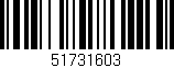 Código de barras (EAN, GTIN, SKU, ISBN): '51731603'