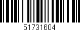 Código de barras (EAN, GTIN, SKU, ISBN): '51731604'