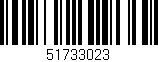 Código de barras (EAN, GTIN, SKU, ISBN): '51733023'