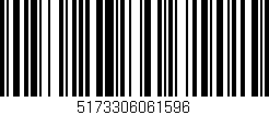 Código de barras (EAN, GTIN, SKU, ISBN): '5173306061596'