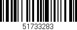 Código de barras (EAN, GTIN, SKU, ISBN): '51733283'