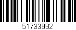 Código de barras (EAN, GTIN, SKU, ISBN): '51733992'
