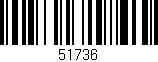 Código de barras (EAN, GTIN, SKU, ISBN): '51736'