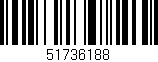 Código de barras (EAN, GTIN, SKU, ISBN): '51736188'
