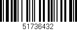 Código de barras (EAN, GTIN, SKU, ISBN): '51736432'