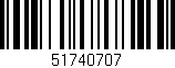 Código de barras (EAN, GTIN, SKU, ISBN): '51740707'