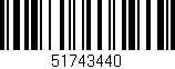 Código de barras (EAN, GTIN, SKU, ISBN): '51743440'