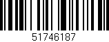 Código de barras (EAN, GTIN, SKU, ISBN): '51746187'
