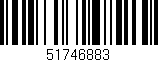 Código de barras (EAN, GTIN, SKU, ISBN): '51746883'