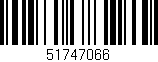 Código de barras (EAN, GTIN, SKU, ISBN): '51747066'