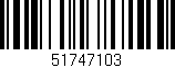 Código de barras (EAN, GTIN, SKU, ISBN): '51747103'