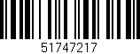 Código de barras (EAN, GTIN, SKU, ISBN): '51747217'