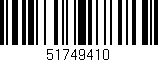 Código de barras (EAN, GTIN, SKU, ISBN): '51749410'