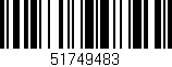 Código de barras (EAN, GTIN, SKU, ISBN): '51749483'