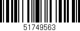 Código de barras (EAN, GTIN, SKU, ISBN): '51749563'