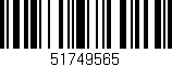 Código de barras (EAN, GTIN, SKU, ISBN): '51749565'