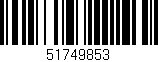 Código de barras (EAN, GTIN, SKU, ISBN): '51749853'