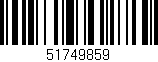 Código de barras (EAN, GTIN, SKU, ISBN): '51749859'